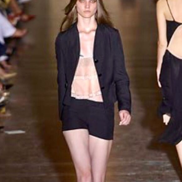 Vintage Deadstock Late 90s / Early 2000s NWT Jill Stuart Black Runway Shorts - Picture 2 of 5